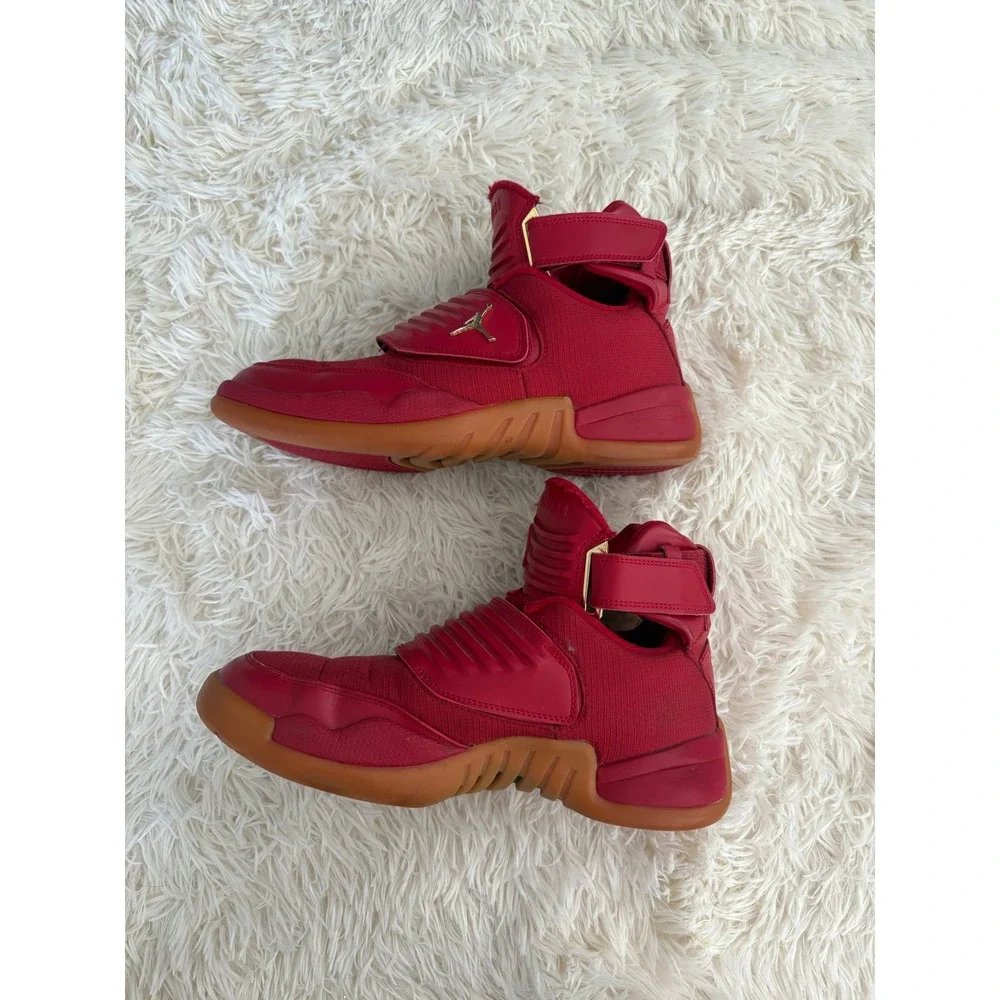 Nike Air JORDAN GENERATION 23 MEN Sz 10 GYM RED Gold Strap Basketball Sneakers‎
